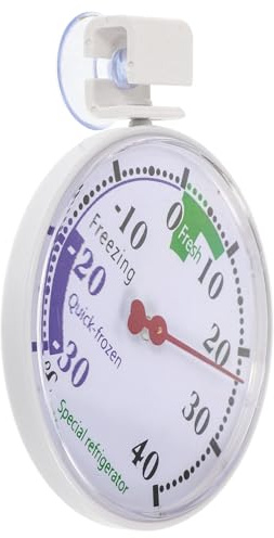 Lurrose Termómetro para Frigorífico y Congelador, Medidor de Temperatura Sensor de Alta Precisión, Pantalla de Temperatura para Equipos de Refrigeración, Adecuado para Supermercados y Uso