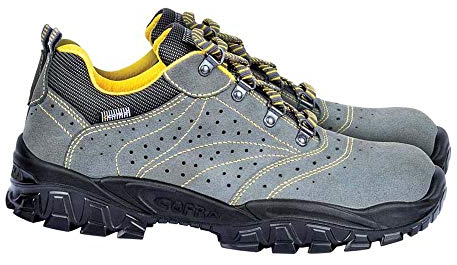 Cofra NT090-000.W42 NEW TIGRI S1 P SRC Sicherheitsschuhe, Anthrazit/Gelb, Größe 42