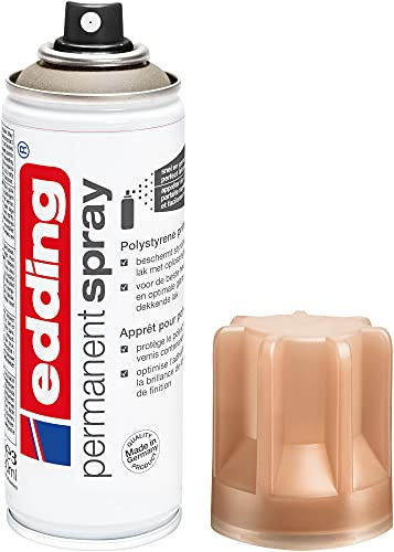 edding 5200 permanent spray polystyrene primer - 200 ml - primer spray paint for preparing polystyrene objects; protective layer allowing acrylic paint to adhere perfectly