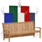 Teako Design Bankauflage 180 cm x 50 cm für Gartenbank Pescara, Sitzkissen, Gartenmöbel Zubehör, Sitzpolster Outdoor, Gartenbank Auflagen wetterfest, Gartenbank Polsterung (Rot)