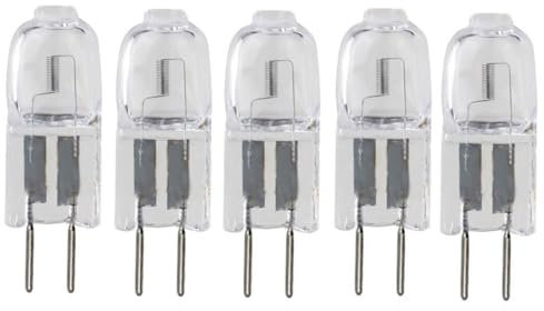 UGEFKMQ 5Pc G5.3 Bombilla Halógena 24V 50W 100W 150W 250W Regulable Cápsula Transparente Lámpara Halógena G5.3 Base Bipin Blanco Cálido 35W