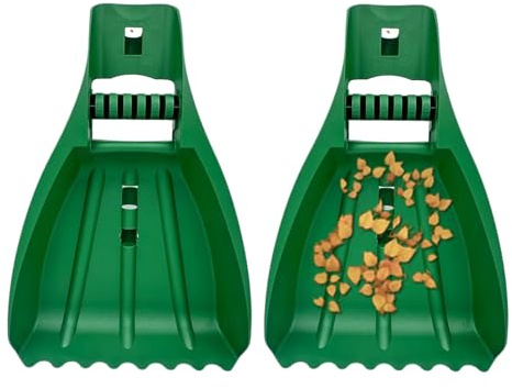 Leaf Collecting Rake - Garden Leaf Grabber, Lightweight Leaf Collector Hand Rake Claws, Ergonomic Gardening Tools Scooper, Cleaning Supplies for Leaves Grass Clippings Lawn Debris Yard Work
