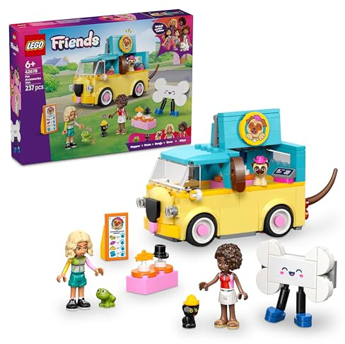 LEGO Friends Pet Accessories Van - Toy Animal Playset w/ 2 Mini Dolls, Pet Dog, Cat & Frog Figures - Birthday Gift Idea for 6+ Year Old Girls - 42678