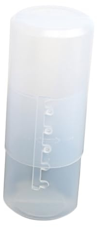 HAMPPLIES Porta Pennelli per Make-up in PVC Bianco, Secchio Organizzatore Cosmetico e Antipolvere, per Decorazione da Scrivania e Ufficio