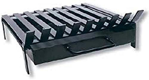 Flores Cortés 38901 - Parrilla Modelo D con cajón, 52 x 45 x 15 cm, Color Negro