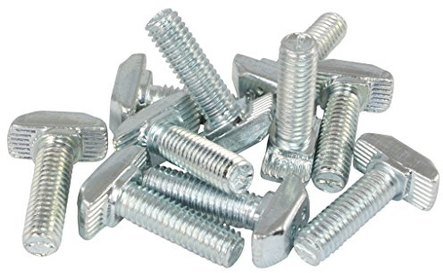 100 st. hammarskruv mutter 8 – typ B – M6 x 20 mm, steg 1,5 mm, förzinkat stål
