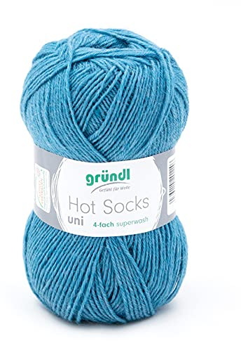Gründl Hot Socks Calcetines Lana Color Azul Uni 56, Calcetín lana, lana para Calcentines