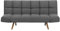 Schlafsofa in skandinavischem Stil klappbar Patchwork dunkelgrau Ingaro