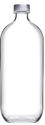 PASABAHCE 1222311 Bottiglia Iconic in Vetro, Trasparente, Lt 1.1