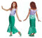 Disney Official Classic Ariel costume, Little Mermaid costume Kids, Mermaid dress for girls, Ariel Dress Up for Girls fish outfit, costumes for Girls XS, Blau