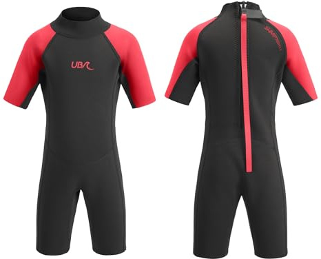 Urban Beach 2mm Neoprene Wetsuit, Kids Shorty Wetsuit for Boys and Girls, Shortie Wetsuit, Multiple Sizes