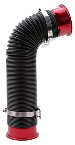 CXVFY Universal Flexible Moteur De Voiture À Air Froid Pipe De Tuyau De Tuyau De Tuyau De Tuyau De Tuyau De Tube Multi-aluminium Tuyau D'aluminium Tuyau De Tuyau De Tuyau De Tuyau De Tuyau(Rot)
