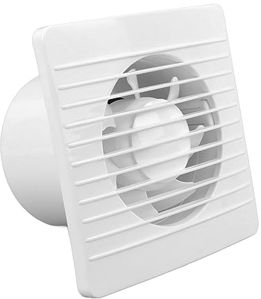 Ghzste Potente ventilatore di scarico silenzioso, bagno efficiente, ventilazione della montaggio a parete/soffitto in plastica PP durevole 18 W, muto per serra, soffitta, finestra