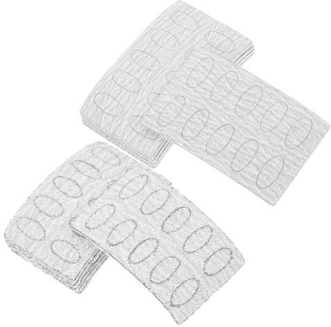 Ciieeo 10pcs Manicure and Pedicure Sanding Pads Set with 100# Coarse and 240# Fine Grits, Oval Electric Foot File Replacement Discs for Dead Skin Removal and Nail Polishing, Foot Trimming