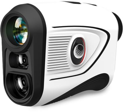 KOKVP Télémètre de golf avec pente, 1000 m rechargeable, grossissement 7x, vibration de verrouillage du drapeau, support magnétique, précision ± 0,9 m, étanche, idéal pour le golf et la chasse (GF110)