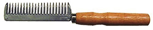 PARTRADE 244060 234450 Aluminum Tail Comb with Wood Handle for Horses, 6