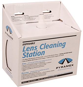 Pyramex Lens Cleaning Station With 8Oz Cleaning Solution 600 Tissues