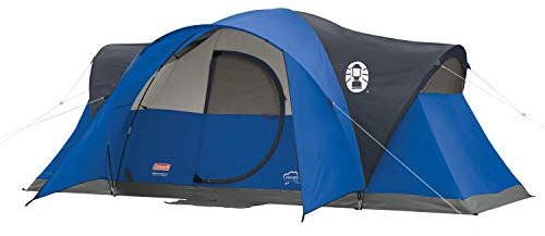 Coleman Camping Tent | 8 Person Montana Cabin Tent with Hinged Door