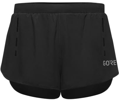 GORE WEAR Split Pantaloncini Uomo, Shorts Hombre, Negro, S