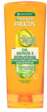 Garnier Fructis Oil Repair 3 Conditioner für trockenes und sprödes Haar, nährt über die ganze Länge und regeneriert, 200 ml