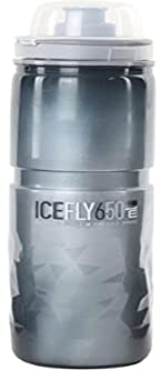 Elite ICE FLY Smoke 650 ml – Isolierte Fahrrad-Trinkflasche für Radsport, Doppelwandig und BPA-frei – Thermoflasche für Rennrad MTB Gravel
