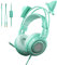 SOMiC G951S Green Gaming Headset with Microphone for PS4, PS5, Xbox One, PC, Cat Ear Headphones Over Ear with in-Line Mic Control, Stereo Sound for Girls, Woman