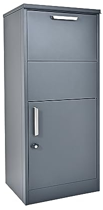 WESTMANN Paketbriefkasten Pepe Outdoor | pulverbeschichtetes Metall 50x39x114 cm | Bodenmontage | Briefkasten & Paketbox zum Schutz Ihrer Post vor Wettereinflüssen und Diebstahl