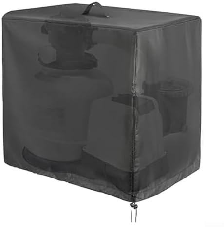 Copertura per filtro a sabbia per piscina, copertura impermeabile in tessuto Oxford per pompa per Intex trasparente, filtro a sabbia, parte 84 x 61 x 86 cm