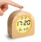VFANDV Wecker Digital, Uhr Tischuhr Batteriebetrieben Wecker Holz Digital mit LCD Temperaturanzeige Datumsanzeige und Schlummerfunktion Alarm Clock für Schlafzimmer Schreibtisch Reisen