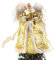 Longzhuo Engel Weihnachtsbaumspitze, 32cm Christbaumspitze Engel, Weihnachtsbaumspitze, Weihnachtsengel für Indoor Home Holiday Party Weihnachtsbaum Top Dekoration (Gold)