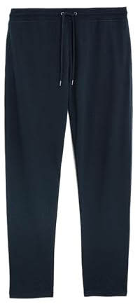 Marks & Spencer Joggers a Gamba Dritta in Cotton Rich Uomo Marina s