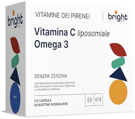 Liposomal Vitamin C, Omega 3 TG Ultra - SmartAbsorb™ | för immunitet, hjärnfunktion och nervsystem | 56 dagliga påsar