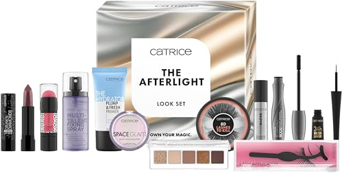 Catrice The Afterlight Look Set, 11-teiliges Make-up-Set, Day-to-Night-Looks, Primer, Mascara, Highlighter, Lip Balm u. a. m., zeitlos & vielseitig