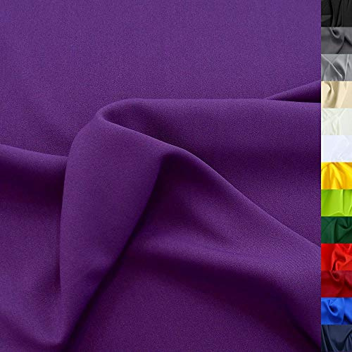 Modestoff / Dekostoff universal Stoff ALLROUND knitterarm - Meterware am Stück (Violett)