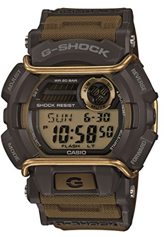 Casio G-Shock Green Sport Watch, Shock Resistant, 200M Water Resistant, LED Backlight, Multi-Time Zones, Stopwatch, Countdown Timer, 5 Alarms, Matte Finish, 3-Year Battery