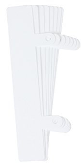 Abheftlaschen für Thermobindemappen mit langer Abheftzunge, selbstklebend,transparent, PVC, 50 Stück