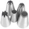 Pommee (1 Set of 5 Large Nozzles for Baking, Made of Stainless Steel, DIY Sets, Decorating Cakes)