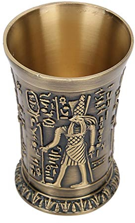 Pssopp Vintage retro metall vinmuggar partymuggar att dricka liten vintemugg dricksmugg konst hantverk heminredning (koppar)