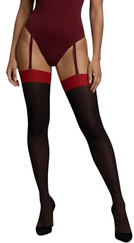 JUST BEAUTY TOUCH Semi Opaque Stockings 40 Denier Plain Top Sizes S - 4XL12 Colours Designed to be Worn with a Garter Belt