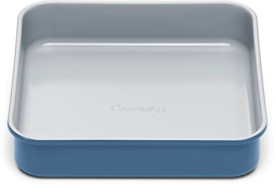Caraway Non-Stick Ceramic 9” Square Pan - Naturally Slick Ceramic Coating - Non-Toxic, PTFE & PFOA Free - Perfect for Brownies, Lemon Bars, Cakes, & More - Slate