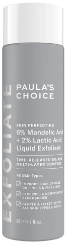 Paula's Choice 6% Mandelic + 2% Lactic Acid AHA Liquid Exfoliant, 30 ml | Weightless Anti-Aging Face Peeling Gently Resurfaces Skin Texture - Visibly Reduces Fine Lines and Wrinkles & Brightens Skin