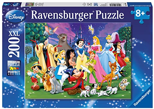 Ravensburger Kinderpuzzle - 12698 Disney Lieblinge - Disney-Puzzle für Kinder ab 8 Jahren, mit 200 Teilen im XXL-Format