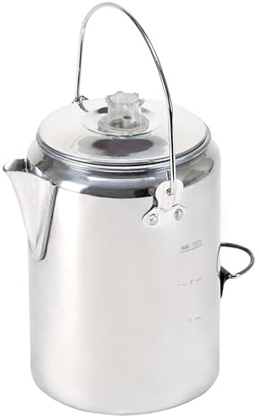 Stansport Camper's Percolator Kaffeekanne 9 Tassen (277) Silber