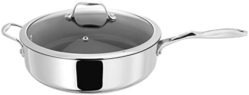 Stellar - James Martin Stainless Steel Frying Pan with Lid/Saute Pan with Lid (28cm)