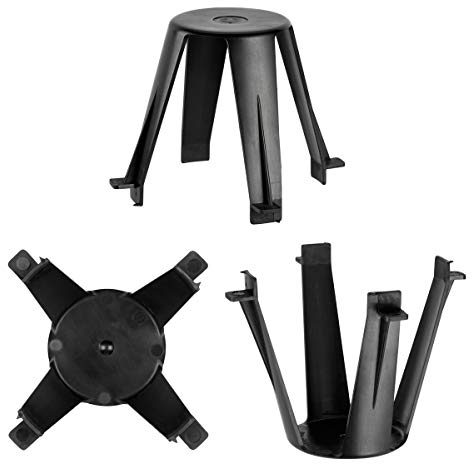 My Plast Espaciadores para focos empotrables – Soporte de plástico ignífugo, protección contra el calor, espaciadores de techo para lámparas halógenas o LED profundas, orificio de 62 – 90 mm [30