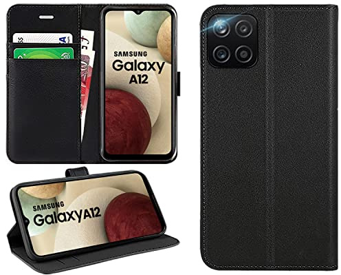 For Samsung Galaxy A12 Case Flip Wallet PU Leather Phone Cover