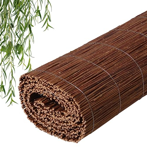 Natursache I Natürlicher Weidenmatte Balkon Sichtschutz - Privatsphäre genießen in stilvollem Design | Hochwertige, langlebige Matte aus natürlichen Materialien für Ihren Balkon (Weidenmatte 140x500)