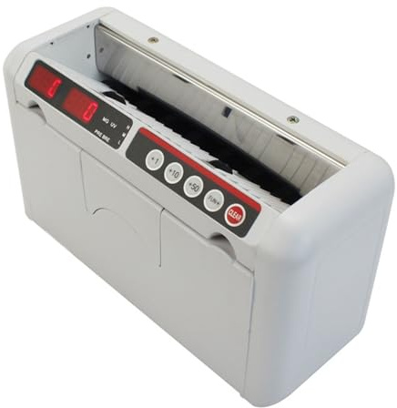 Money Counting Machine, Portable Multi Currencies Bill Banknote Counters Fake Note Detector with Count, Preset, Automatic Reset