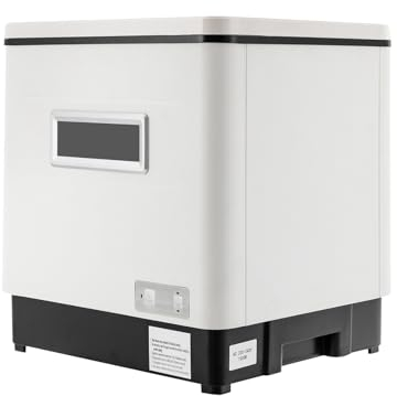 OUBUBY Mini-Geschirrspüler, Tischgeschirrspüler Kleiner Geschirrspüler Edelstahl Geschirrspüler Freistehender Geschirrspüler 1500w 220v Geeignet Zum Spülen Von Geschirr und Besteck