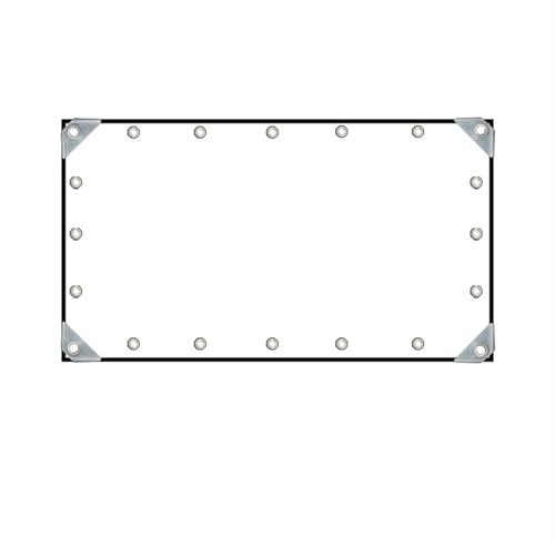 Rideau Pergola Extérieur Bâche transparente en PVC de 0,35 mm, 350 g/m², tissu imperméable for pergola de jardin, rideau de balcon, fenêtres, bâche transparente, protection contre la pluie(Type 3,4x4m